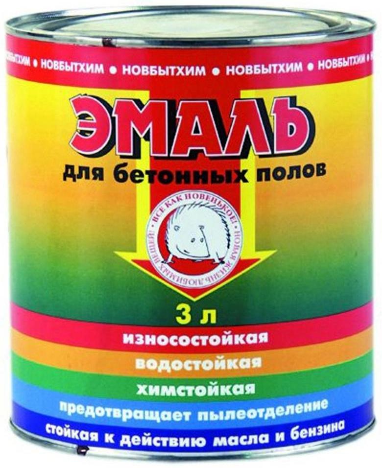 Эмаль для бетонных полов желто-коричневая 3л