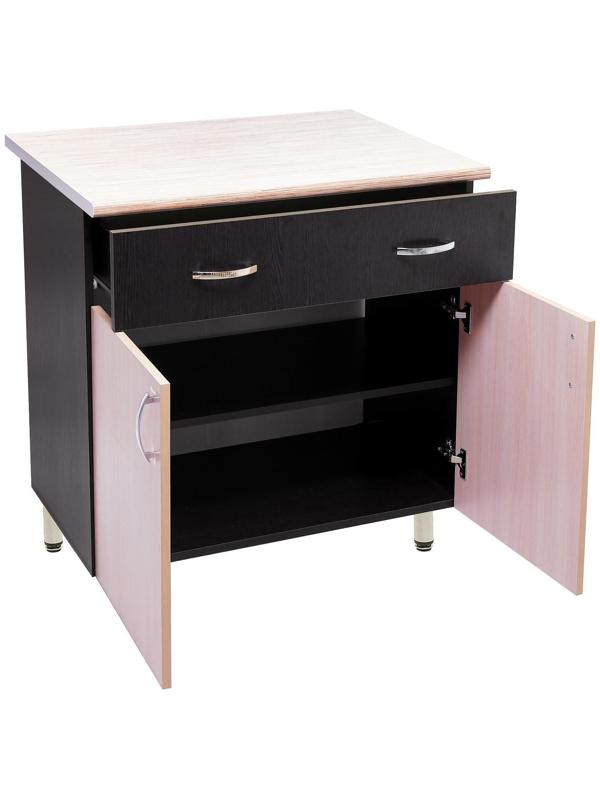 Шкаф напольный 800-1 ящ Тоника, 800х850х600, Венге/Дуб молочный