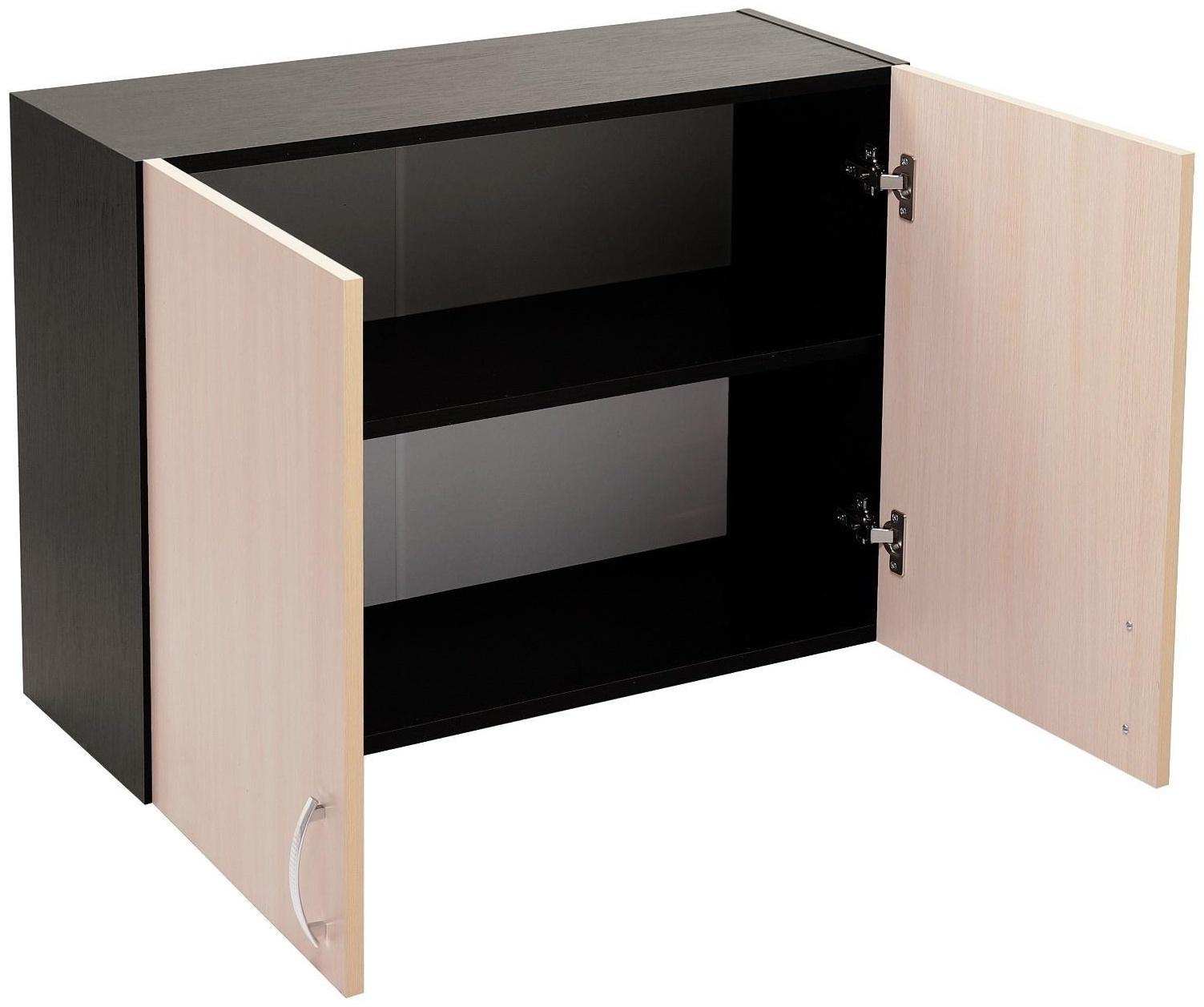 Шкаф навесной 800 Тоника, 800х570х300, Венге/Дуб молочный