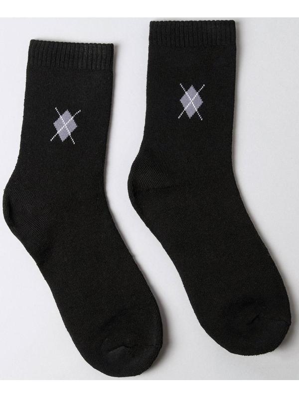 Носки мужские махровые, цвет чёрный, размер 25-27