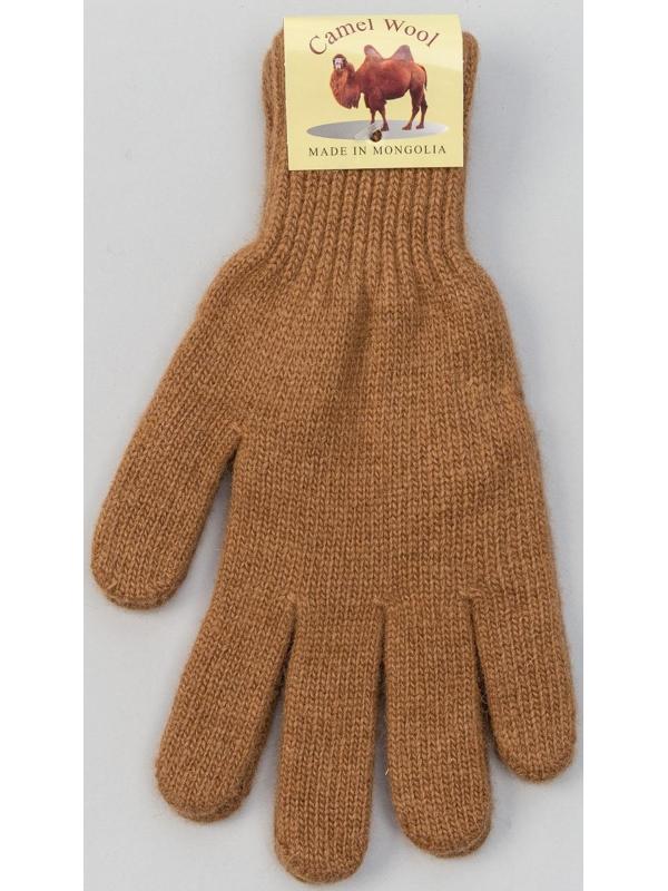 Перчатки мужские из монгольской шерсти, цвет рыжий, размер 20-24