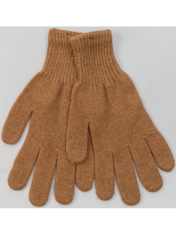 Перчатки мужские из монгольской шерсти, цвет рыжий, размер 20-24