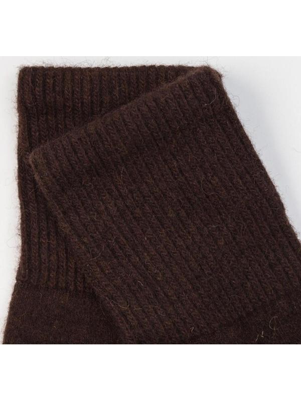 Носки мужские из монгольской шерсти, цвет шоколадный, размер 27 (40-42)