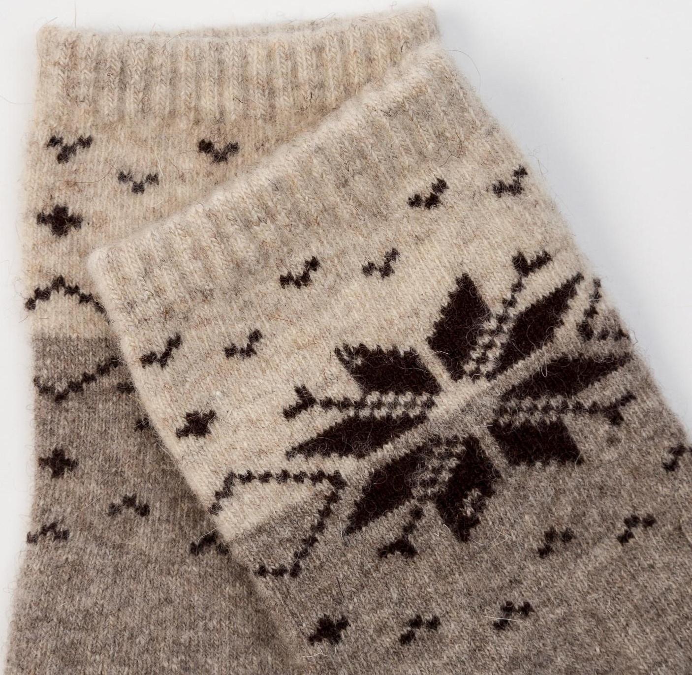 Носки мужские из монгольской шерсти 