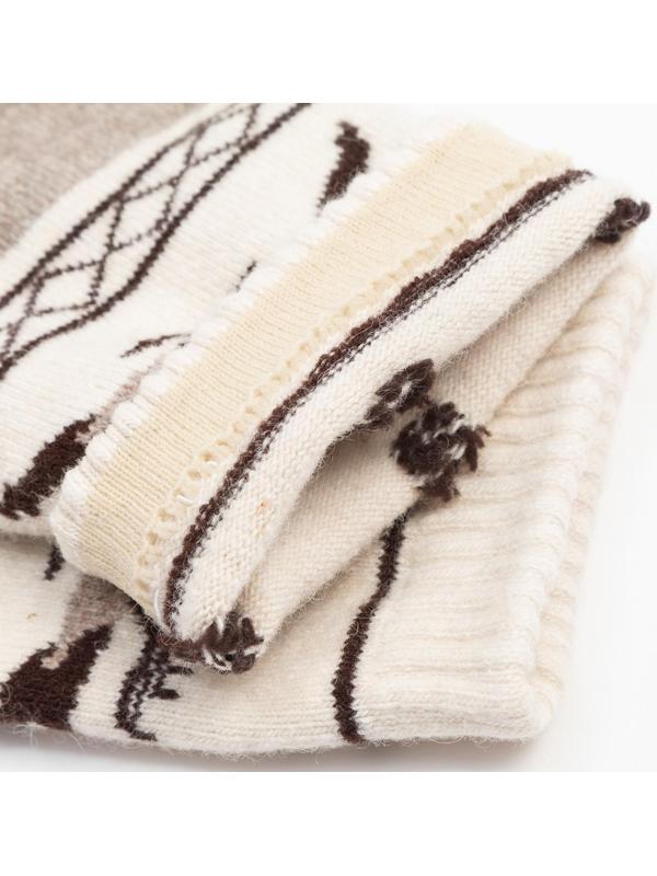 Носки женские из монгольской шерсти, цвет серый, размер 23 (34-36)