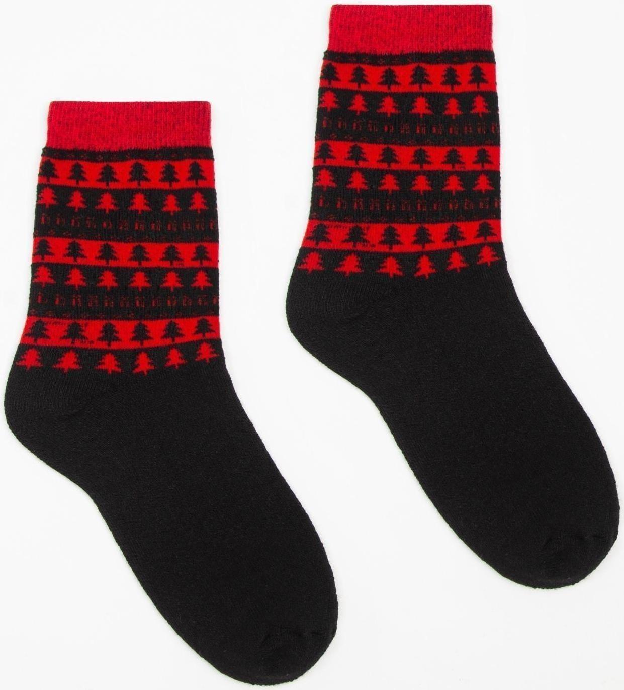 Носки женские тёплые GRAND, ёлочки, размер 23