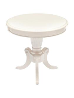 Стол обеденный UT_Moon ( MO-ET ),дерево гевея/мдф, 59х59х55см, ivory white