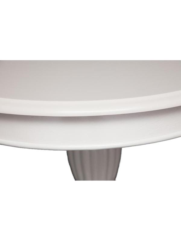 Стол обеденный UT_Moon ( MO-ET ),дерево гевея/мдф, 59х59х55см, ivory white