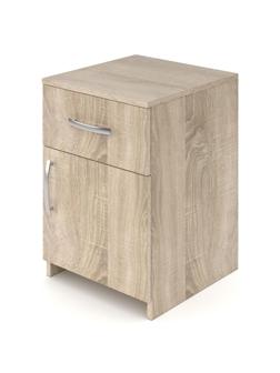 Мебель для общежитий MET_МДО тумба с ящиком и полкой дуб сонома