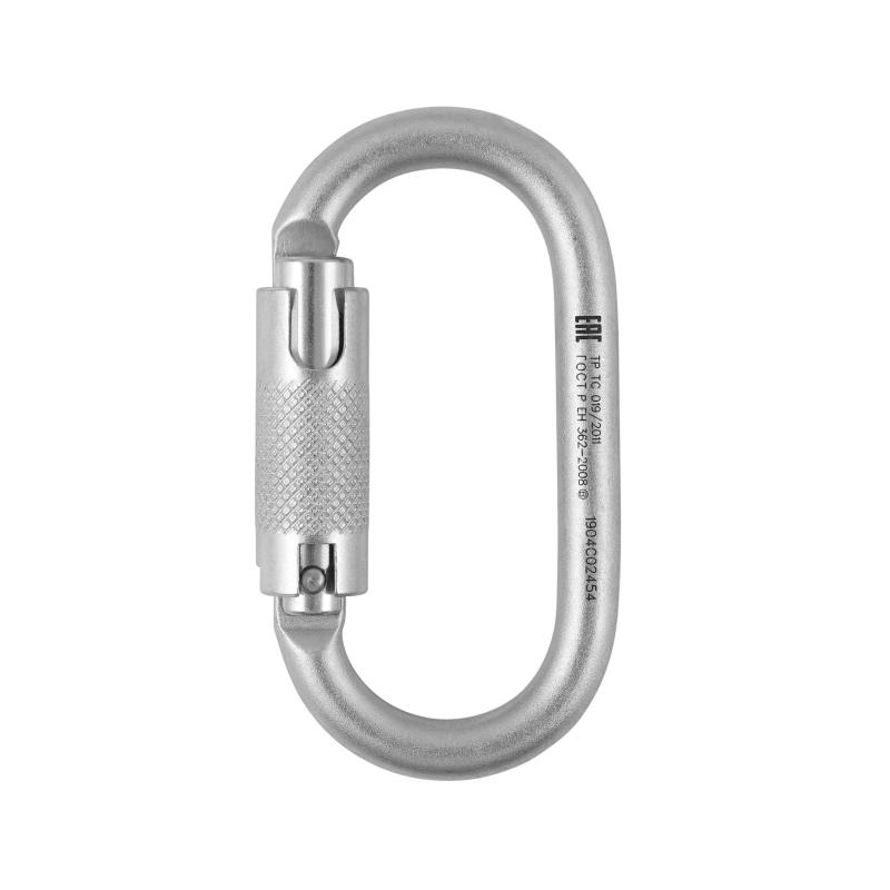 Карабин страховочный Стальной Овал автомат с байонетной муфтой vpro 0010