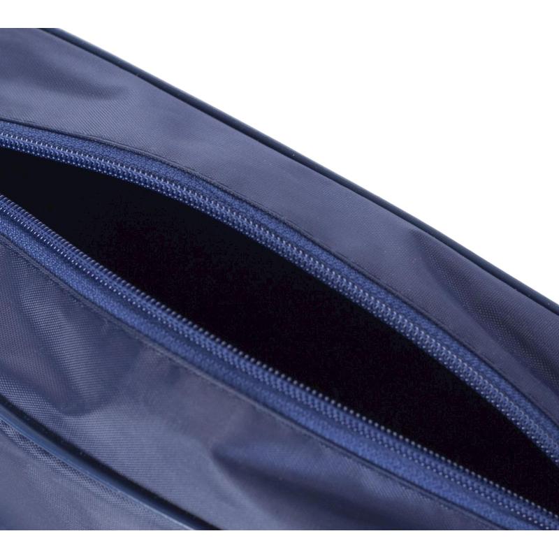 Косметичка на молнии, наружный карман, с ручкой, цвет синий,1331768