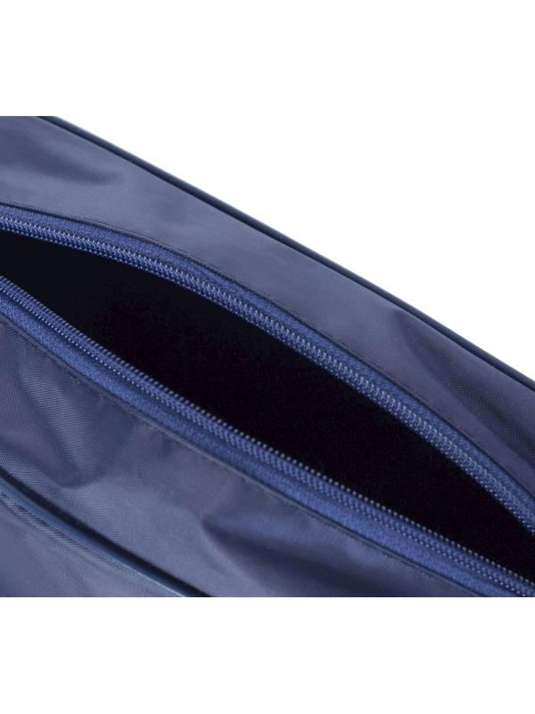 Косметичка на молнии, наружный карман, с ручкой, цвет синий,1331768