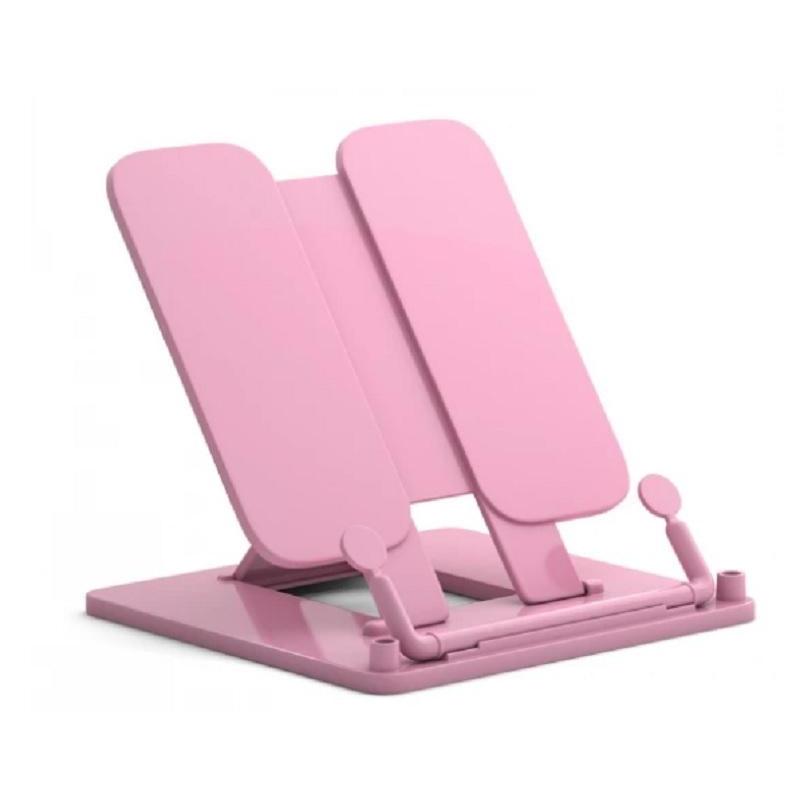 Подставка для книг №1School, регулир. наклон, пластик, розовая