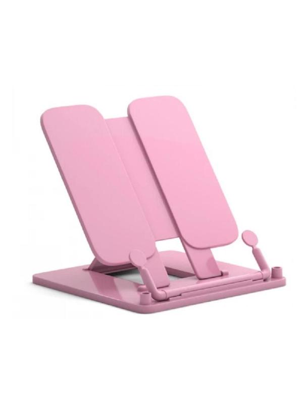 Подставка для книг №1School, регулир. наклон, пластик, розовая