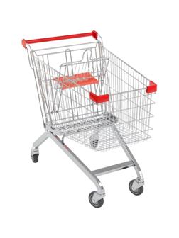 Тележка покупательская SM_А 90 ДССРЗП красный пластик