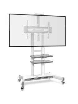 Стойка Onkron для телевизора с кронштейном 50-86, мобильная, белая TS1881