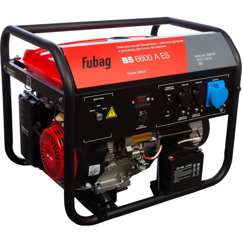 Генератор бензиновый FUBAG BS 6600 A ES, 6кВт, электростартер (641692)