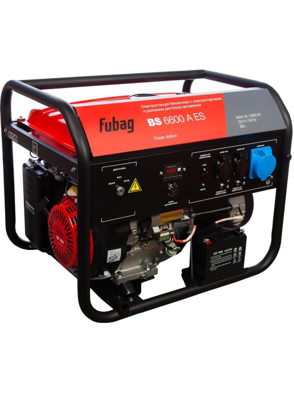 Генератор бензиновый FUBAG BS 6600 A ES, 6кВт, электростартер (641692)