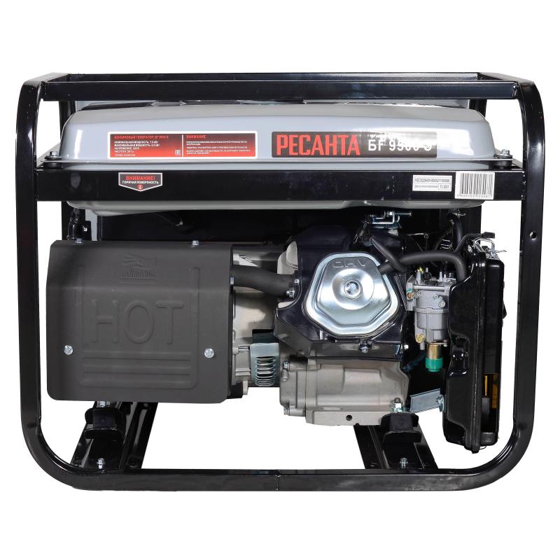 Генератор бензиновый РЕСАНТА БГ 9500 Э, 7.5кВт, электростарт (64/1/49)