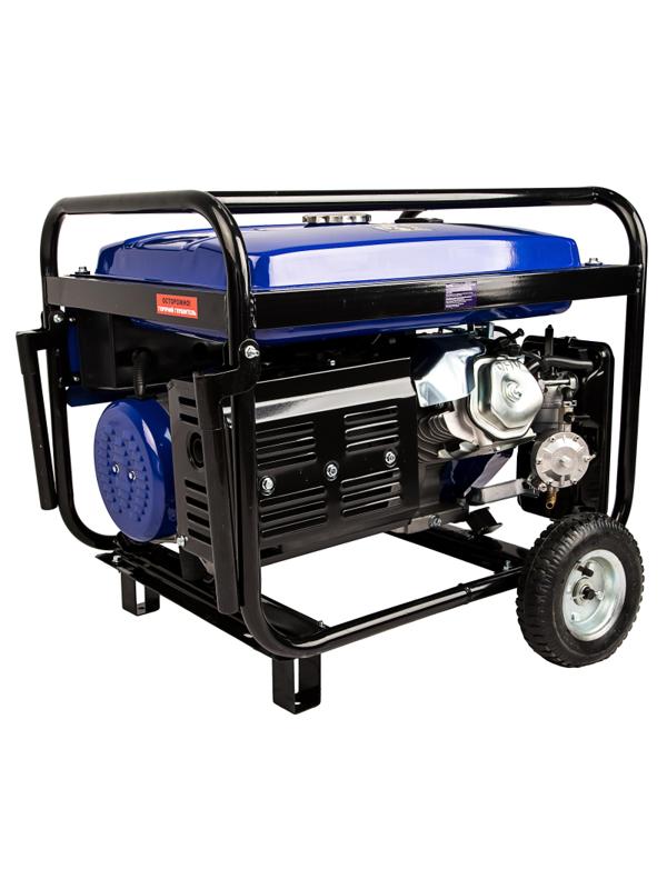 Генератор гибридный (газ-бензин) СПЕЦ-HG-9000 7.5кВт, электростарт, колеса