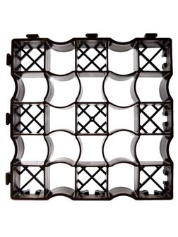 Решетка газонная Color-X С50 усиленная черная 1 кв/м (9 шт/уп)