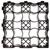 Решетка газонная Color-X С50 усиленная черная 1 кв/м (9 шт/уп)