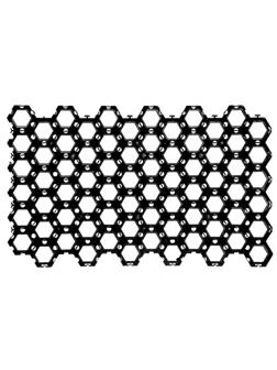 Решетка газонная Color-X черная 1 кв/м (4 шт/уп)