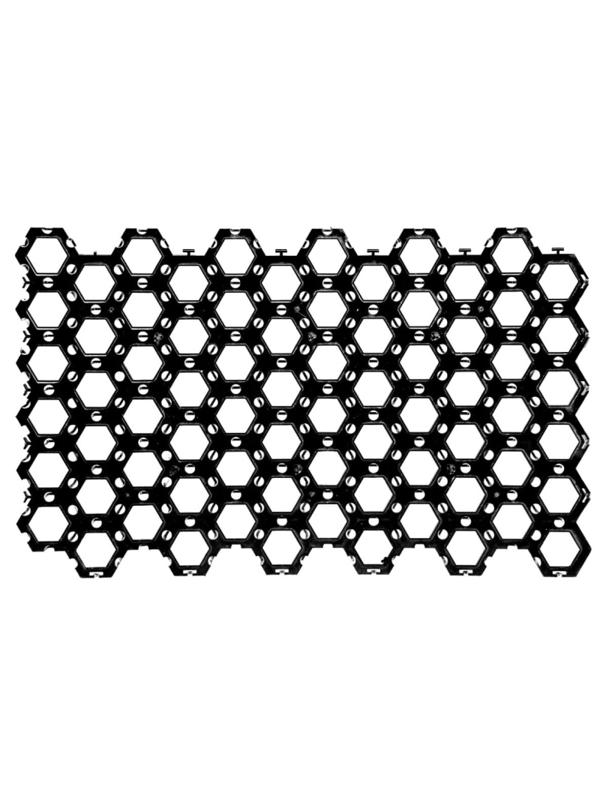 Решетка газонная Color-X черная 1 кв/м (4 шт/уп)