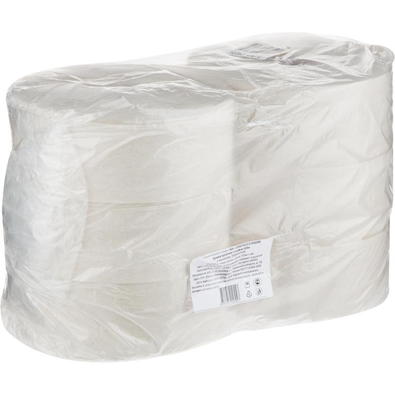 Бумага туалетная д/дисп 1сл 525м натур 6рул/уп Элементари