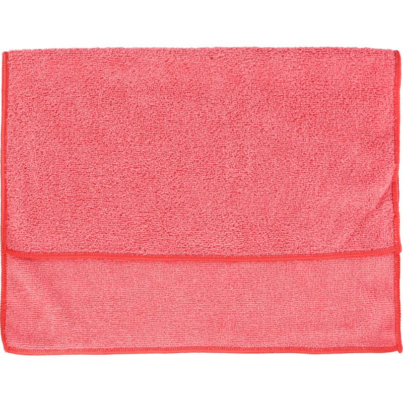 Салфетки хозяйственные из микрофибры 40х50см 220г/м2 красный 50шт/уп