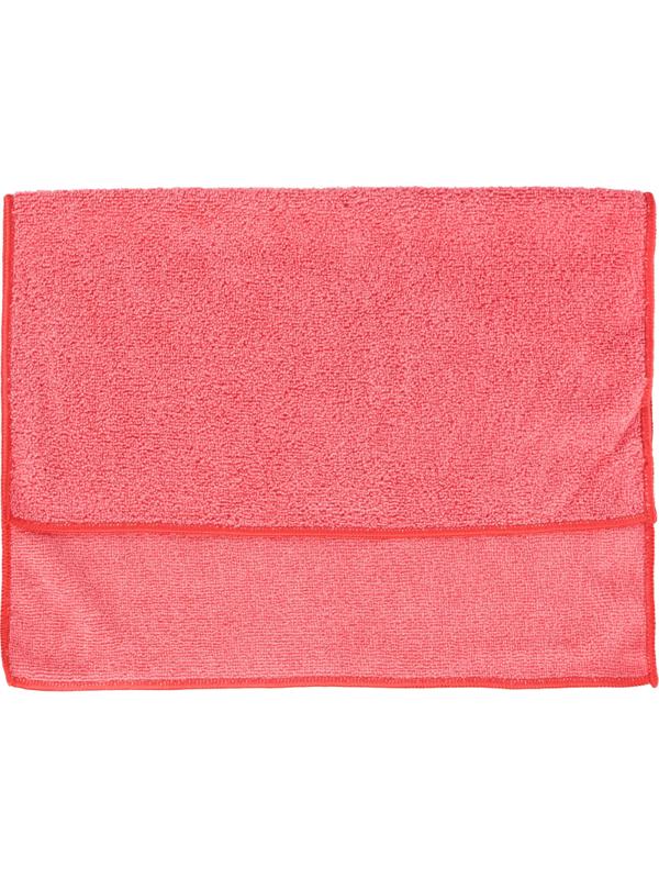 Салфетки хозяйственные из микрофибры 40х50см 220г/м2 красный 50шт/уп