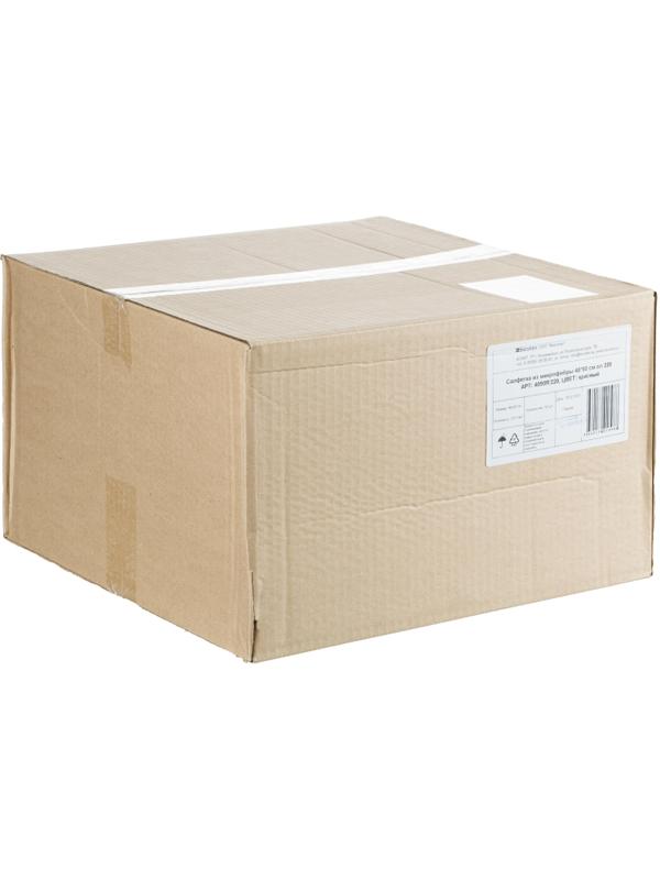 Салфетки хозяйственные из микрофибры 40х50см 220г/м2 красный 50шт/уп