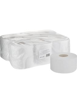 Бумага туалетная биоразл. 1-сл, белая, с тисн, 12рул/уп Элементари 1768772