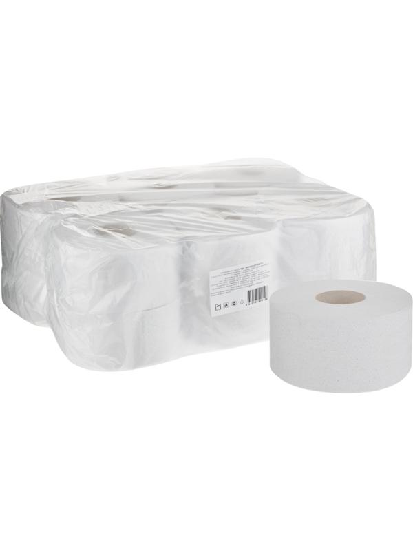 Бумага туалетная биоразл. 1-сл, белая, с тисн, 12рул/уп Элементари 1768772