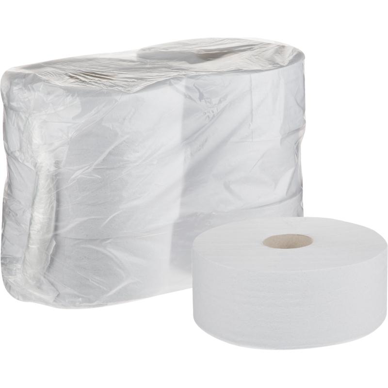 Бумага туалетная 1-сл 480м белая отбел макулат 6рул/уп Элементари