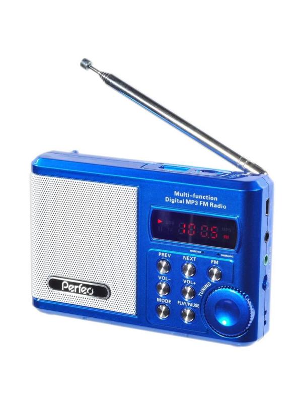Радиоприемник Perfeo Sound Ranger, УКВ/FM/MP3/USB/TF, синий (SV922BLU)