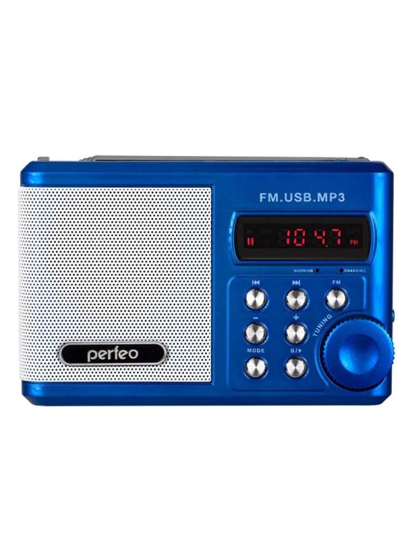 Радиоприемник Perfeo Sound Ranger, УКВ/FM/MP3/USB/TF, синий (SV922BLU)