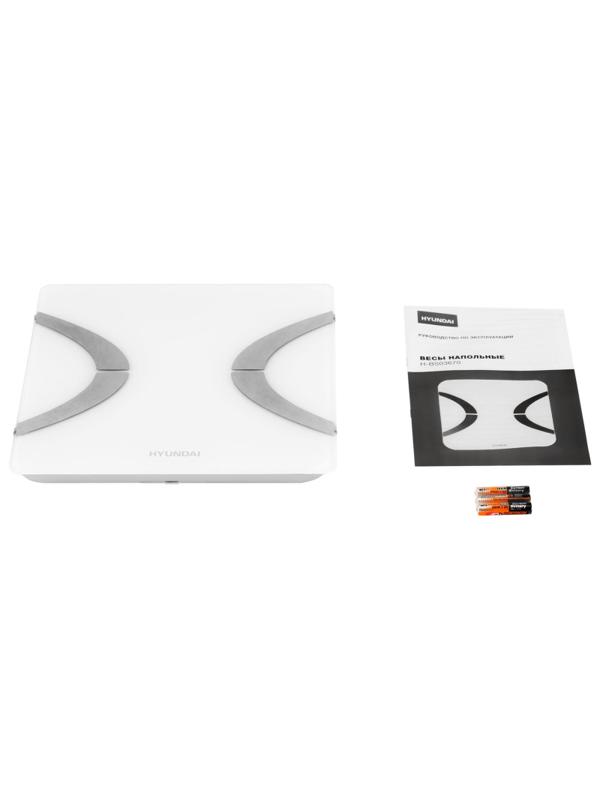Весы напольные электронные Hyundai H-BS03670 макс.180кг белый