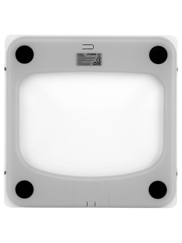 Весы напольные электронные Hyundai H-BS03670 макс.180кг белый