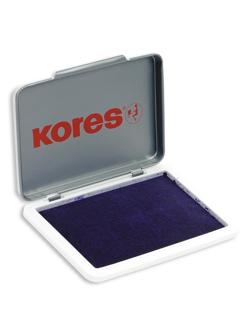 Подушка штемпельная настольная КORES фиолет.7х11см метал. 71555