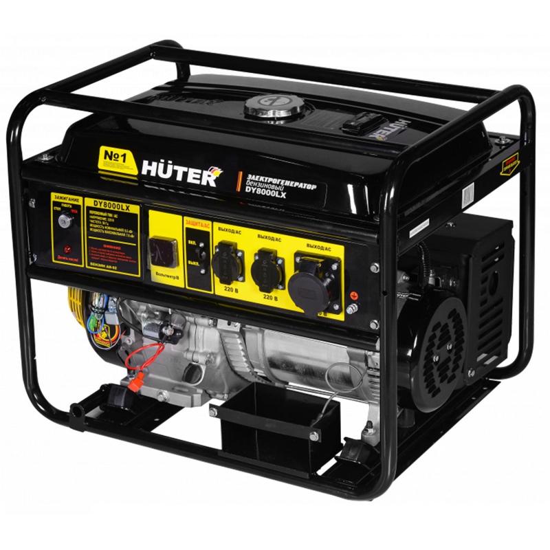 Генератор бензиновый HUTER DY8000LX, 6.5кВт, эл.стартер (64/1/19)