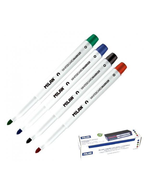 Набор принадл. для магн.-маркерных досок Milan магн.губка и 4 маркера