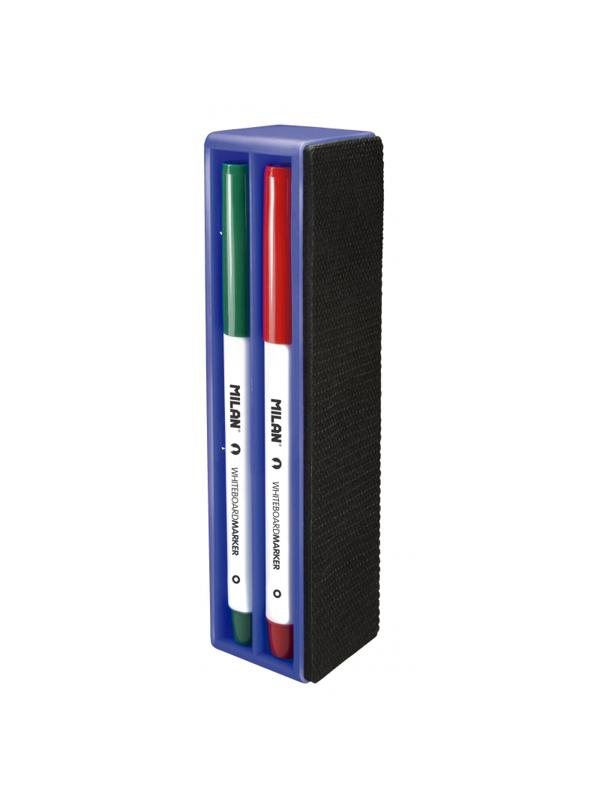 Набор принадл. для магн.-маркерных досок Milan магн.губка и 4 маркера