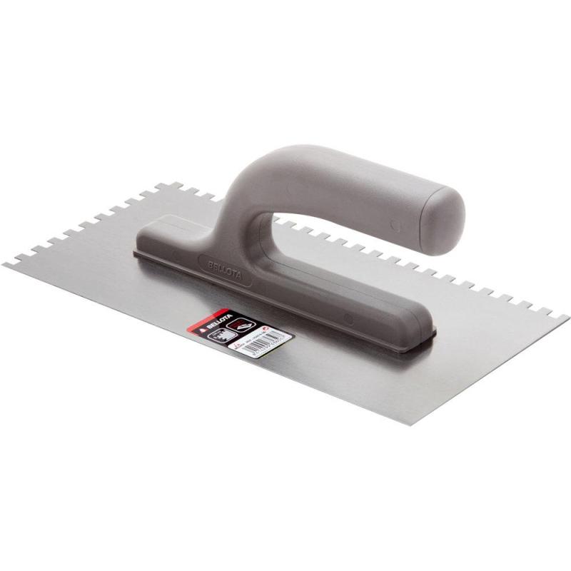 Гладилка зубчатая нерж сталь BELLOTA 2-х комп ручка 270x130 мм (25874-10)