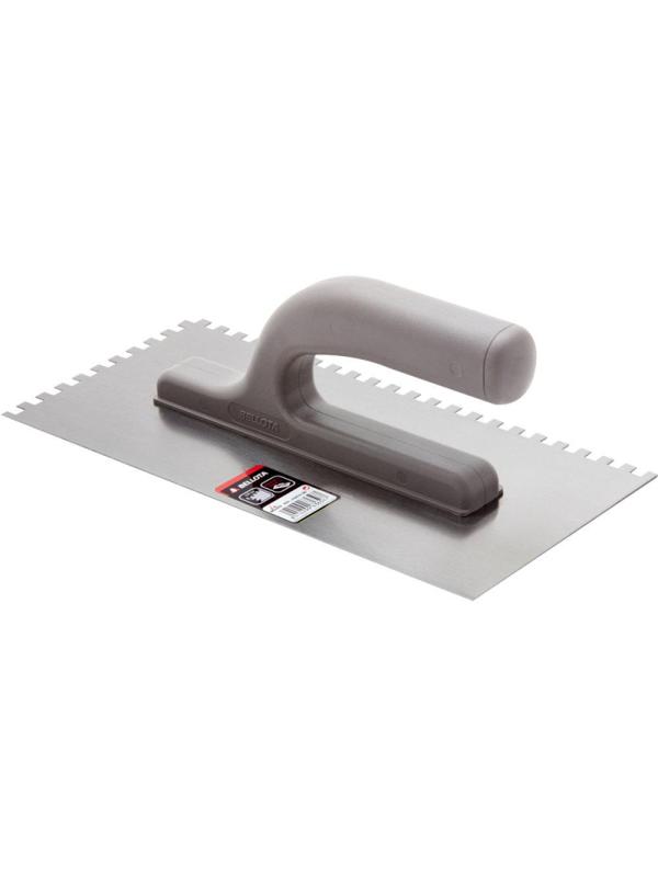 Гладилка зубчатая нерж сталь BELLOTA 2-х комп ручка 270x130 мм (25874-10)