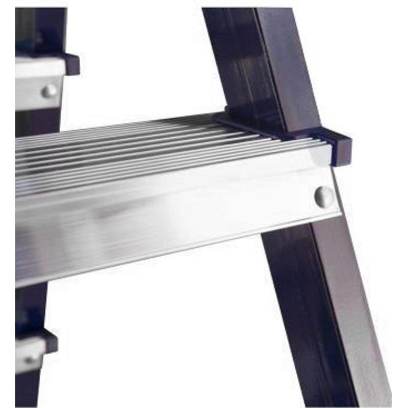 Стремянка Алюмет двухсторонняя стальная с алюмин. ступенями 5 ст. MD8205