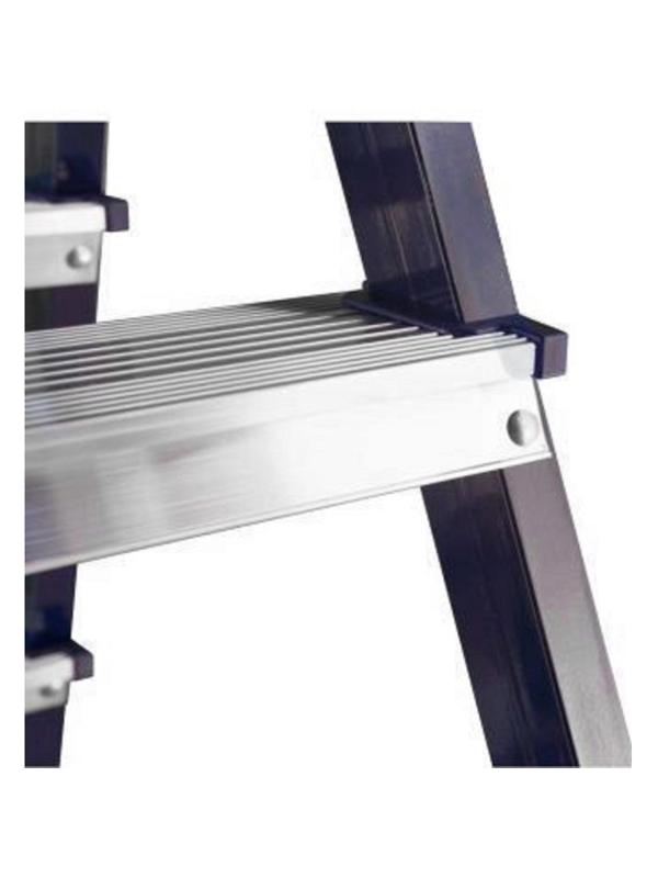 Стремянка Алюмет двухсторонняя стальная с алюмин. ступенями 5 ст. MD8205