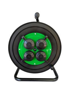 Удлинитель TOPFORT ПВС 3x1 кв.мм. 20м 10А 4 гнезда c/з.,с/загл.,IP44