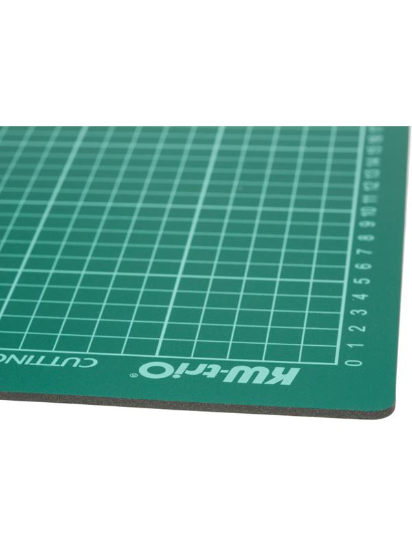 Коврик подкладка для резки Kw-Trio A3 450x300мм зеленый (9Z201)