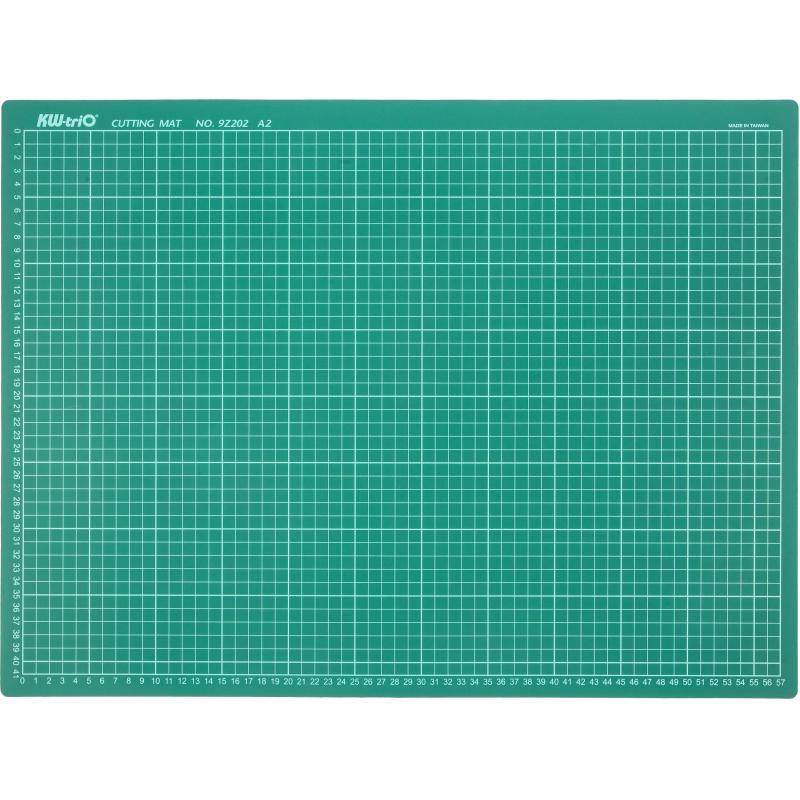 Коврик подкладка для резки Kw-Trio A2 600x450мм зеленый (9Z202)